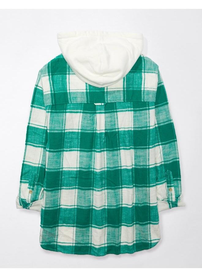 American Eagle - Checked Hoodie - Image 1