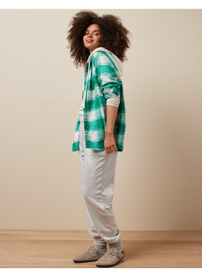 American Eagle - Checked Hoodie - Image 1
