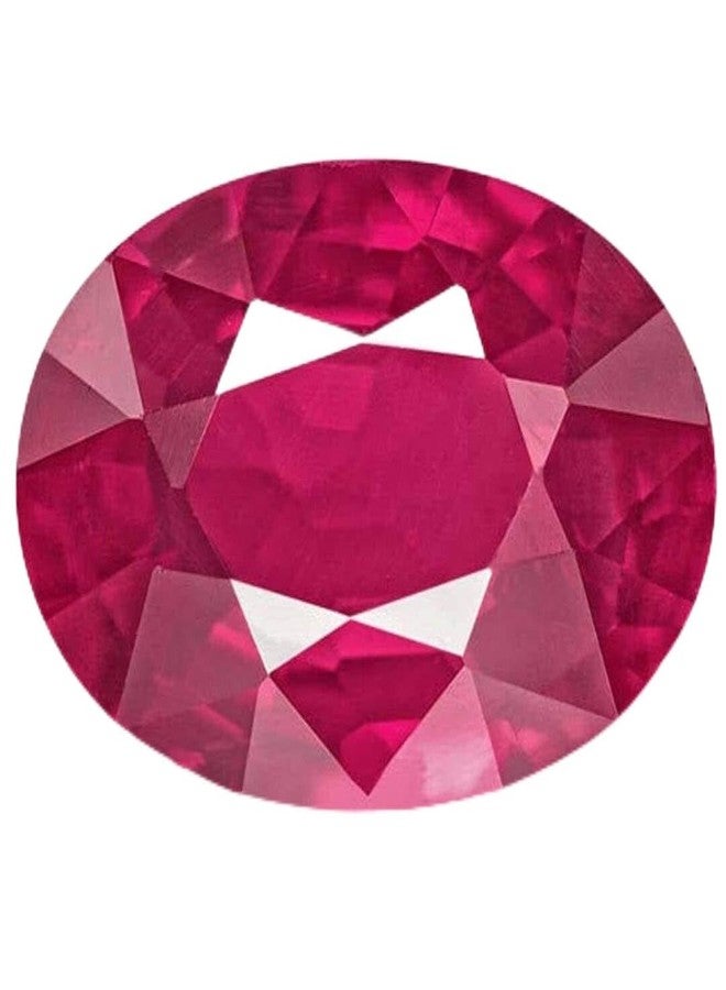 AK CREATION Natural AA++ Quality Burma Ruby Manik 5.00 Ratti Birthstone Stone Original Unheated Untreatet Earth Mind Certified Natural Loose Gemstone(Lab - Teseted) - Image 1