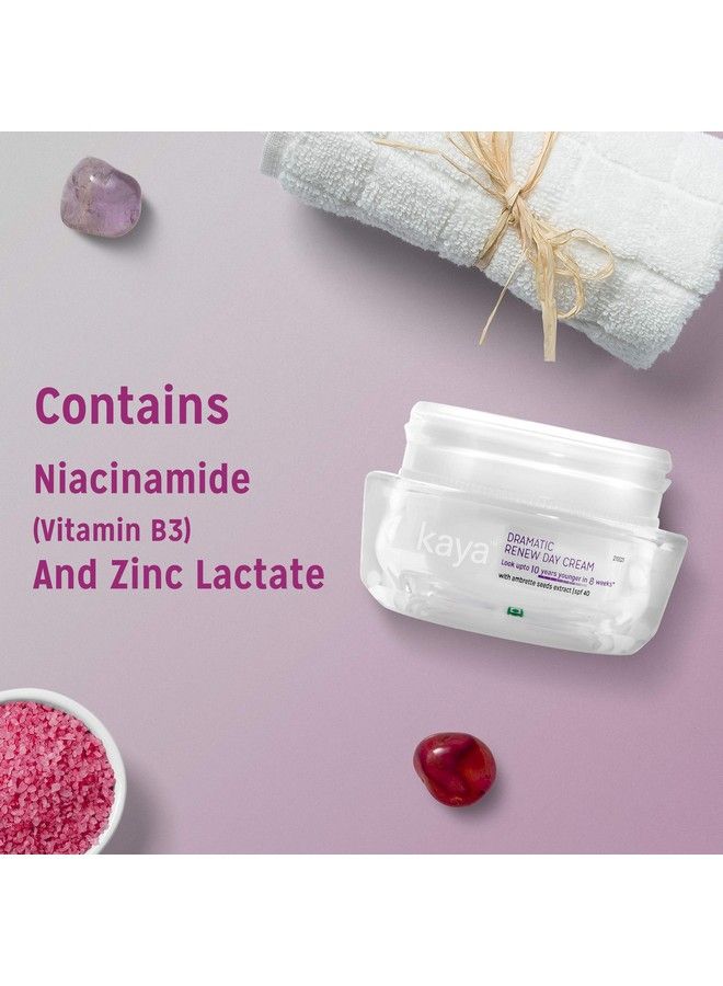 Kaya Clinic Dramatic Renew Day Cream 50G Antiageing Day Cream Reduces Fine Lines Wrinkles & Age Spots Stimulates Collagen Production For All Skin Types - Image 4
