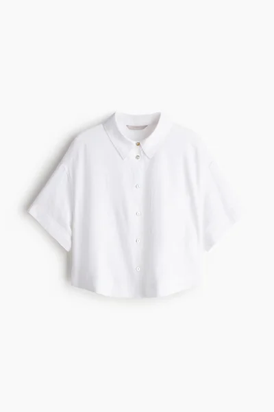 H&M Linen-blend shirt