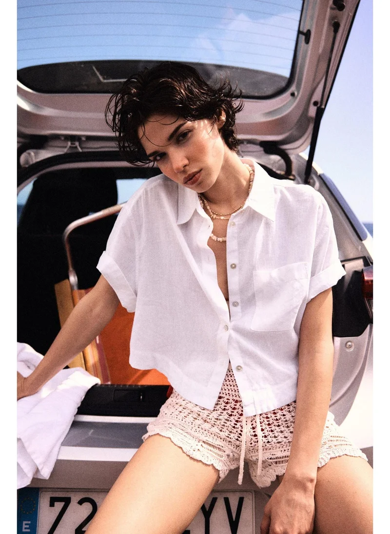 H&M Linen-blend shirt