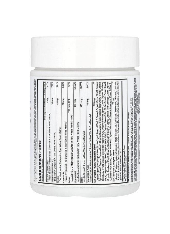 Codeage Raw Vitamin B-Complex, 60 Vegetable Capsules  - Image 2