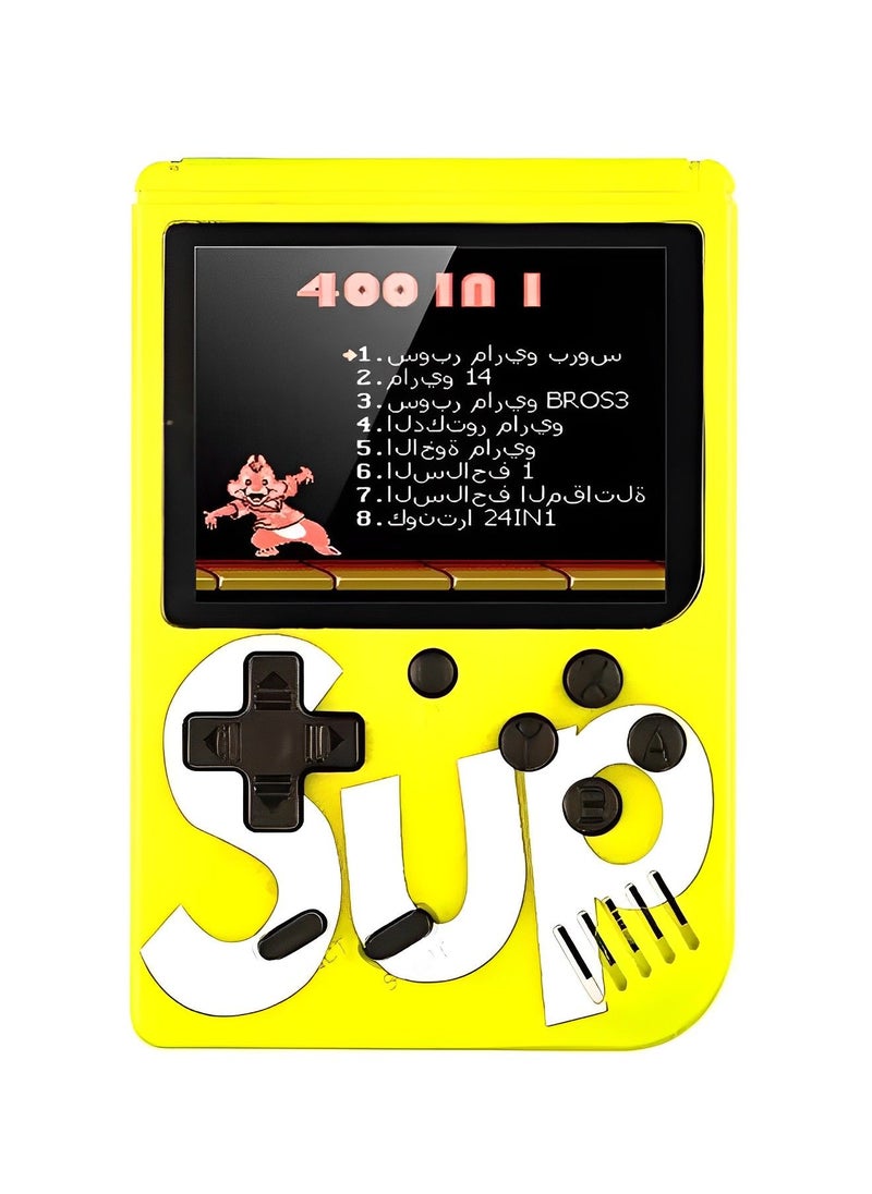 GREEN CAMEL - SUP 400 in 1 Handheld Retro Game Console for Boys and Girls, Best Portable Gaming System with Built-in Classic Video Games, TV Connectivity, Rechargeable Battery, 3-Inch LCD Display - Image 1