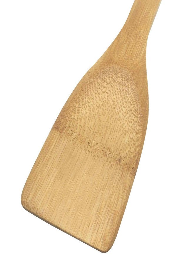 SUPIA 11.8-Inch Natural Wood Turners Bamboo Utensil Kitchen Wooden Cooking Tools Spoon Spatula Cooking, Stir Fry and Mixing, essential Tools (Straight line) - Image 5