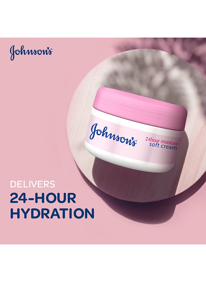 Johnson's Body Cream 24 Hour Moisture Soft 200ml - Image 2