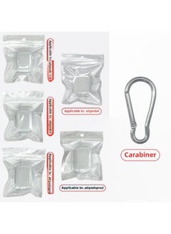 Generic Tpu Transparent Earphone Set Material For Apple Bluetooth Headset Pro2 Generation Airpods Bluetooth Headset Protective Cover-Color:TPU Soft Shell + Pearlescent Bag + Mountaineering Buckle-Applicable Model:Airpods (1/2 Generation - With Ear Hooks) Second Generation  - Image 1