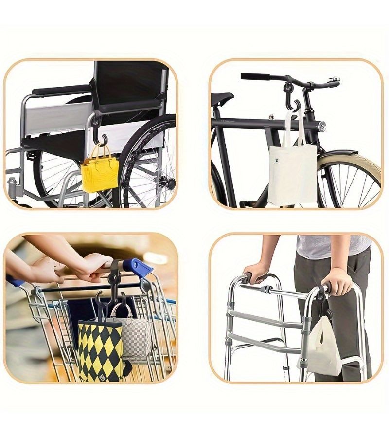 2pcs Electric Vehicle Hook For Bicycle Cart Rack Non Punching Universal Front Helmet Hook - Image 4