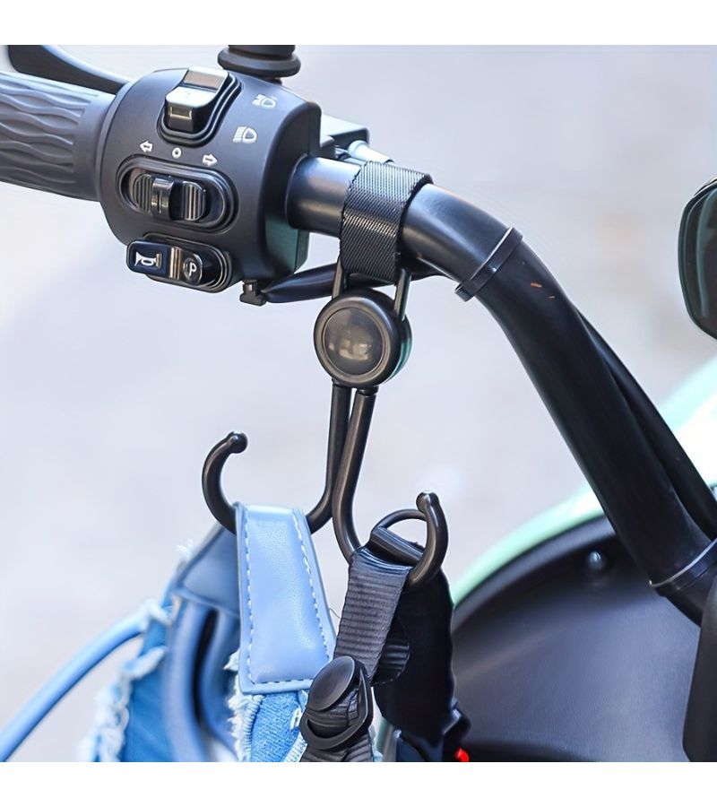 2pcs Electric Vehicle Hook For Bicycle Cart Rack Non Punching Universal Front Helmet Hook - Image 5