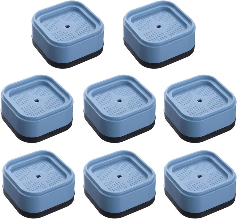 KIPSOME Furniture Risers, Adjustable Height Bed Legs, Floor Protection with Anti-Slip Pad, Stackable (Set of 8) - Image 1