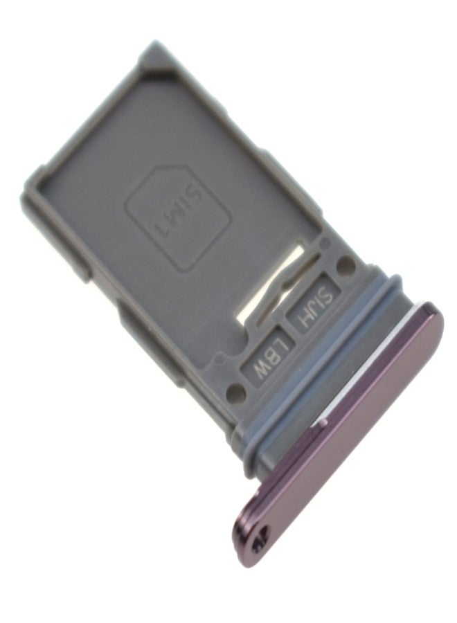 VEKIR Single SIM Card Tray for Samsung Galaxy S22 Ultra 5G SM-S908B SIM Card Holder for SM-S908B SIM Card Slot Replacement for SM-S908U SM-S908U1 Burgundy Red - Image 1