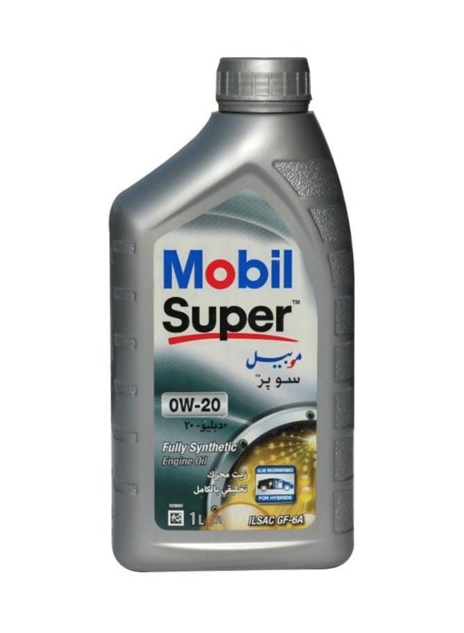 موبيل زيت محرك موبيل سوبر 0W-20 – تخليقي بالكامل لأداء فائق ومناسب للسيارات الهجينة / كرتون (  12 عبوة * ١لتر ) - Image 2