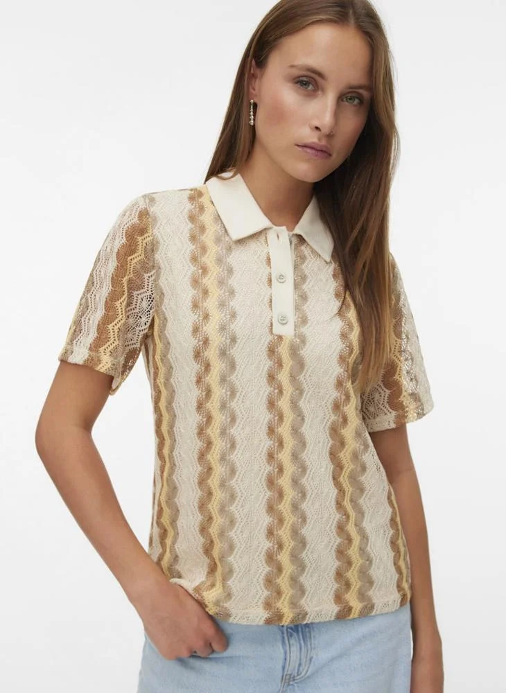 VERO MODA Short Sleeve Polo Shirt