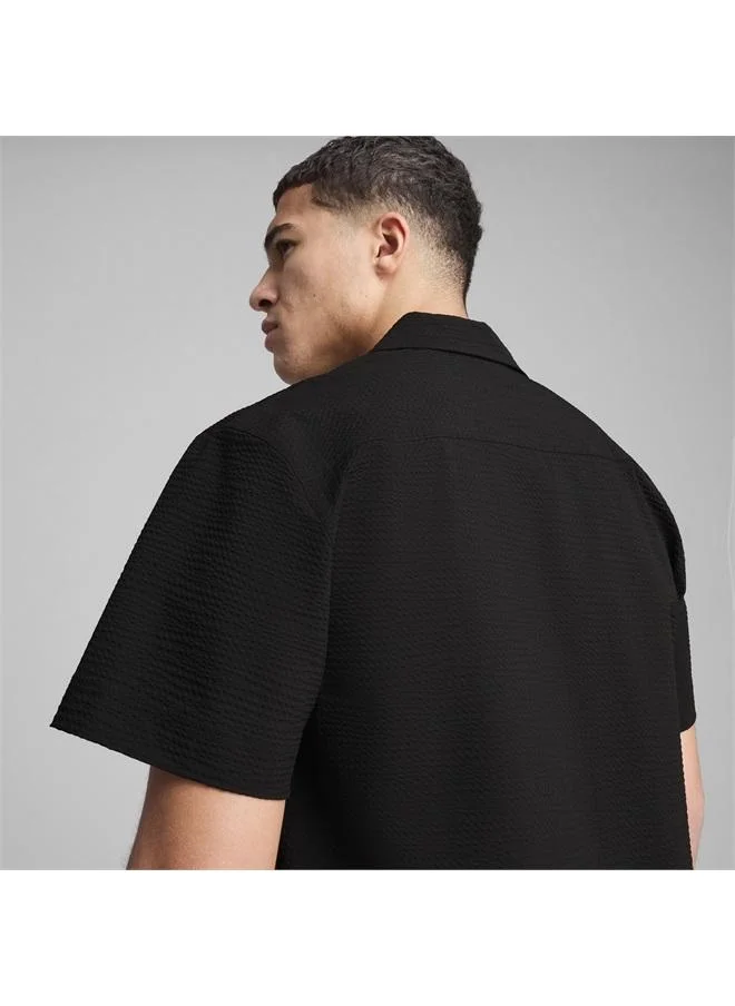 بوما WARDROBE Essentials Seersucker Relaxed Shirt Men