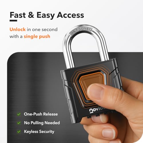 NovLock Outdoor Combination Lock – Heavy Duty, Large, Weatherproof Padlock with Code – for Gates, Fences, Sheds, Lockers, Cabinets, Storage Units – 1-Pack, Black - Image 5