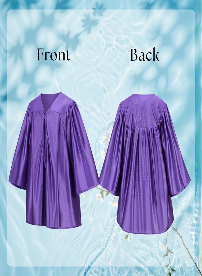 TOONRAIN Kindergarten Graduation Gown Cap and Gown Set with 2026 Tassel Glitter Preschool Kids Ceremony,Purple-30 - Image 5