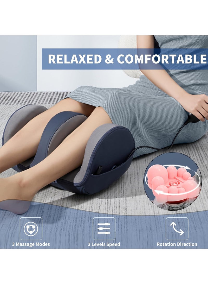 Ru syanl Shiatsu Foot and Calf Massager with Heating Kneading Rolling for Neuropathy Wellness and Relaxation Calf Leg Arm Massager Promotes Blood Circulation  - Image 2