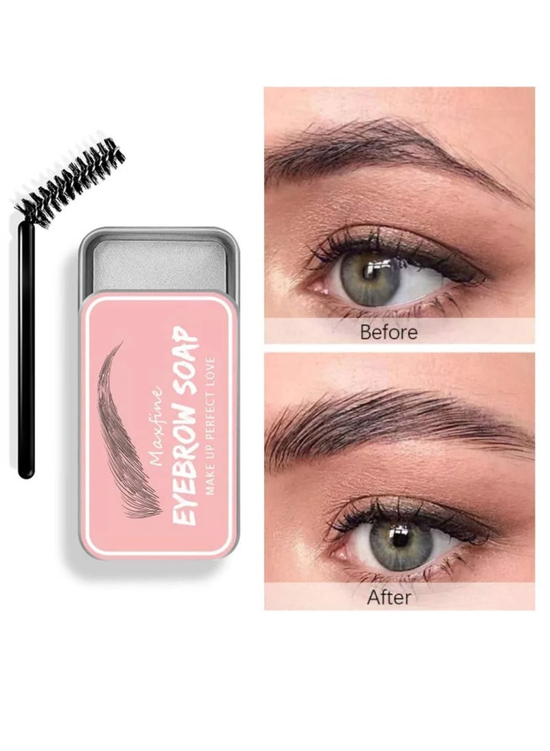 amazing.EGP Eyebrow Styling Soap, Clear Waterproof Brow Wax, Long-Lasting 3D Makeup Balm for Natural Enhancement - Image 1