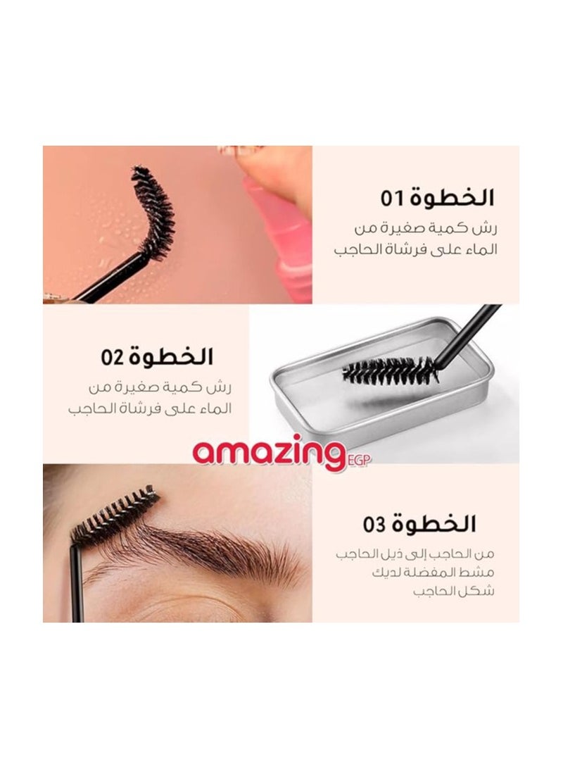 amazing.EGP Eyebrow Styling Soap, Clear Waterproof Brow Wax, Long-Lasting 3D Makeup Balm for Natural Enhancement - Image 4