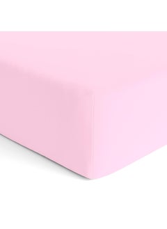 The White Cradle Organic Cotton Elastic Fitted Bed Sheet for Baby Crib Mattress 52x28 by The White Cradle Super Soft Smooth Muslin Fabric for Infants Newborns Babies Toddlers Pink 
