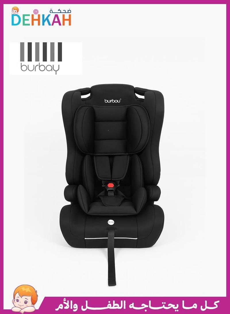 burbay Portable Padded Baby Car Seat with 3-Point Harness, Soft Washable Cover & Removable Carrier – Infant Travel Booster / Safety Seat - Image 1