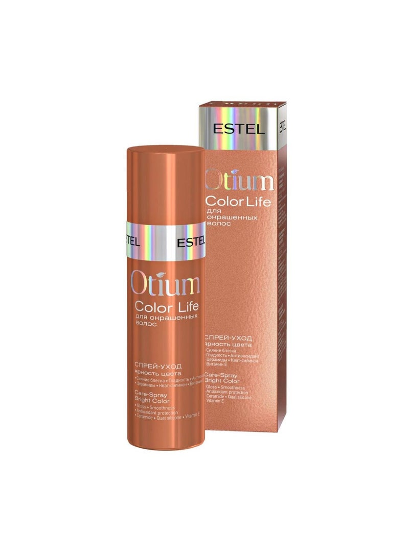 Estel Otium Color Life Bright Color Care Spray | Leave-In Color Protection, UV Shield & Shine | For Colored Hair