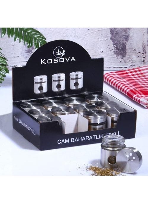 Kosova - CAM-440 Metal Small Single Salt Shaker - Image 1