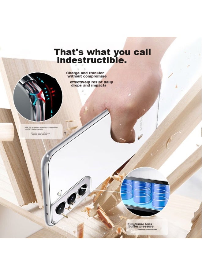 Koolife Compatible With Samsung S22 Phone Case, Samsung Galaxy S22 Skin-friendly Full Camera Protection Transparent Soft Back Case, Shockproof Edge Protection, Simple Design For Men And Women - Image 5
