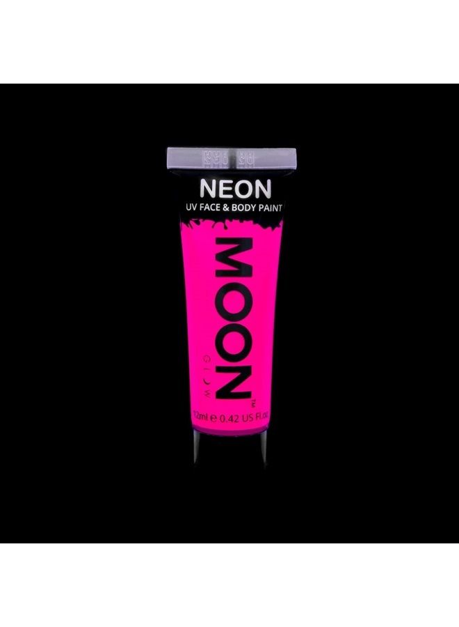 Moon Glow 0.42oz Neon Blacklight Face & Body Paint - Intense Pink - Image 1
