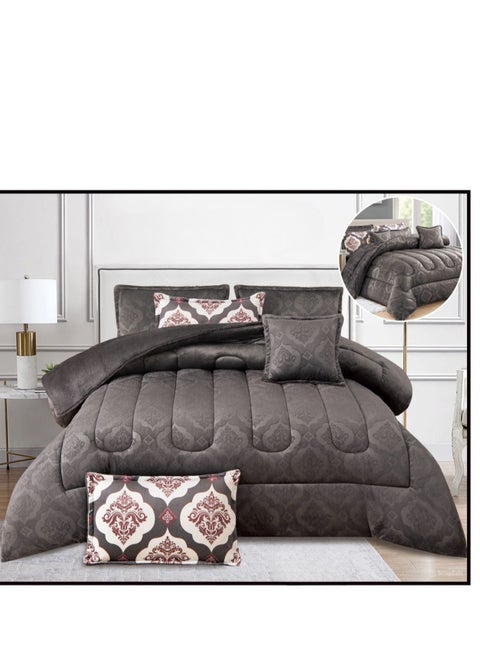 Double bed sheet made of soft velvet with a plain, patterned and patterned double-sided design, size 240*260 cm
