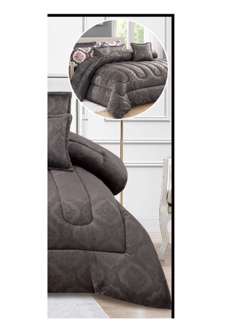 Double bed sheet made of soft velvet with a plain, patterned and patterned double-sided design, size 240*260 cm