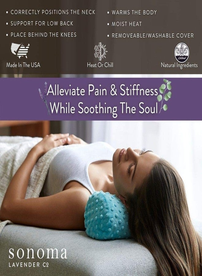 Sonoma Lavender وسادة سونوما لافندر لافندر، قابلة للاستخدام في الميكروويف، ساخنة/باردة، لتخفيف الآلام والاسترخاء، للرقبة أو الظهر أو خلف الركبتين، غطاء قابل للإزالة/الغسل (دائرة القطب الشمالي، 14 × 6 × 6 مصنوعة يدويًا، شركة). - Image 2
