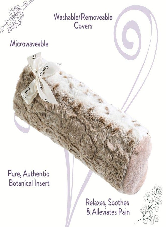 Sonoma Lavender وسادة سونوما لافندر لافندر، قابلة للاستخدام في الميكروويف، ساخنة/باردة، لتخفيف الآلام والاسترخاء، للرقبة أو الظهر أو خلف الركبتين، غطاء قابل للإزالة/الغسل (دائرة القطب الشمالي، 14 × 6 × 6 مصنوعة يدويًا، شركة). - Image 3