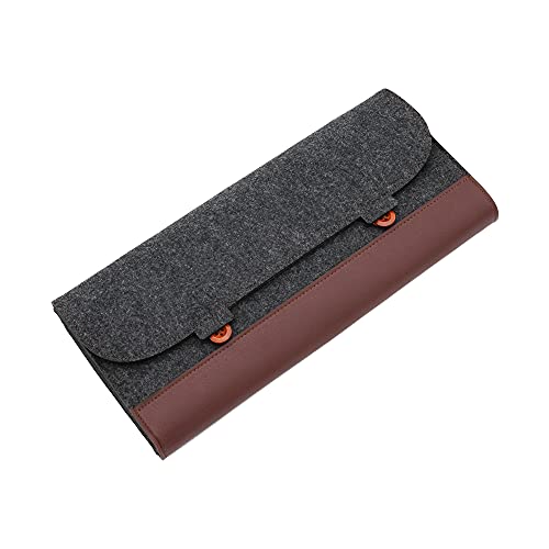 KPREPUBLIC PU Felt keyboard carrying case bag for planck 40% 60% 80% 100% gh60 xd64 tada68 87 tkl 104 Ansi bm60 bm65 bm68 poker (PU Felt Bag for 65% x1) - Image 1