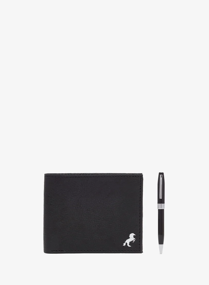 روبرت وود Genuine Leather Wallet, Pen And Card Holder Gift Set