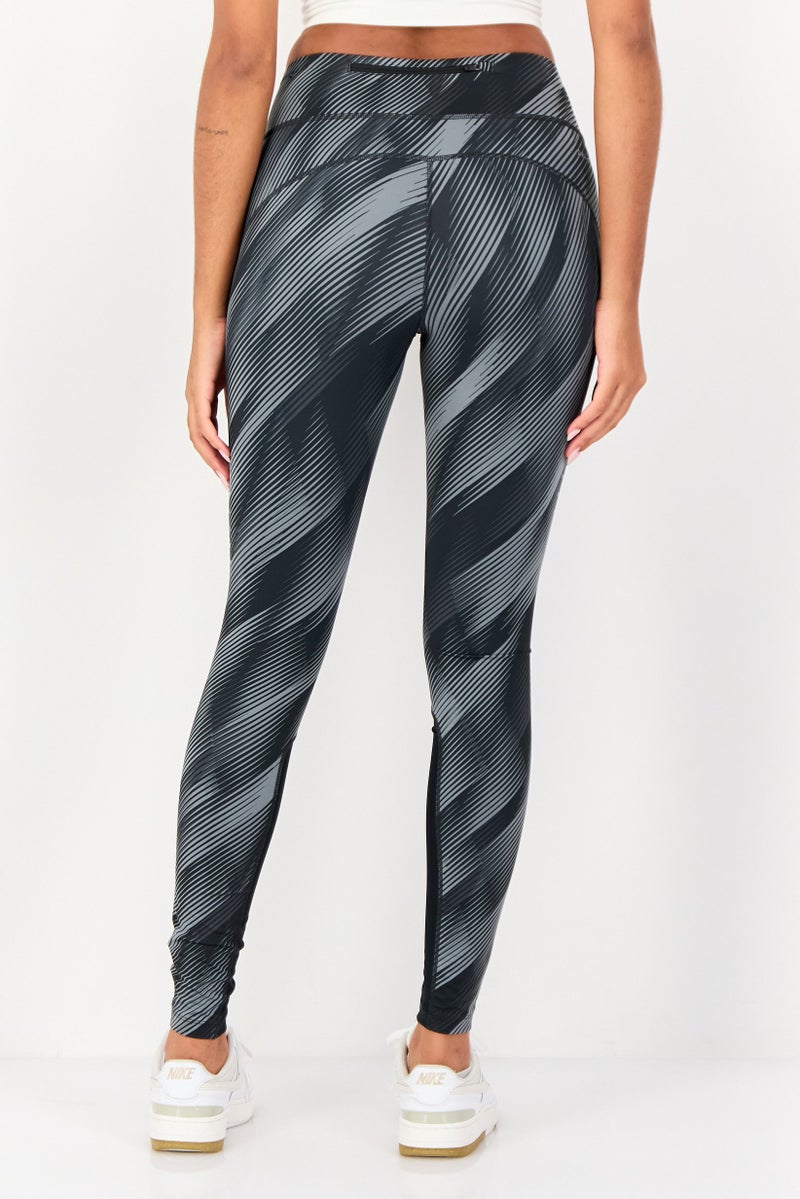 Nike Women Sportswear Fit Brand Logo Running Leggings, Multicolor - Image 3