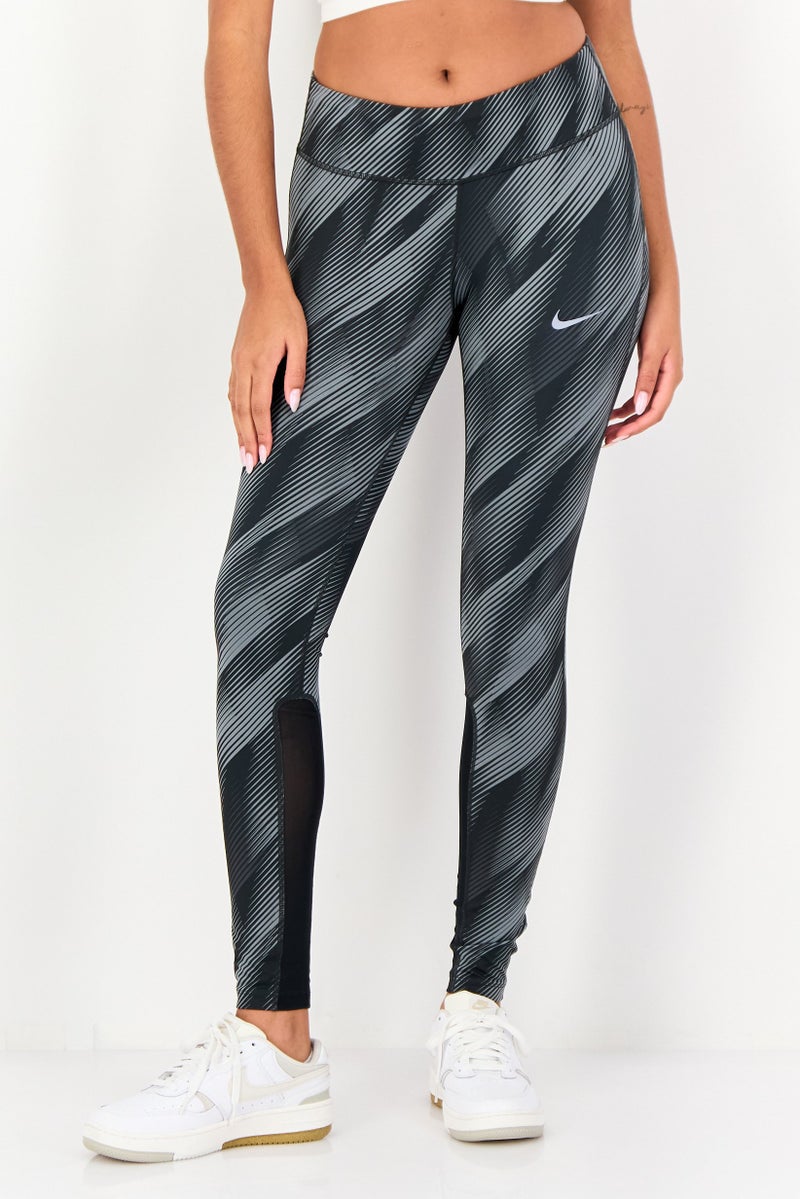 Nike Women Sportswear Fit Brand Logo Running Leggings, Multicolor - Image 1