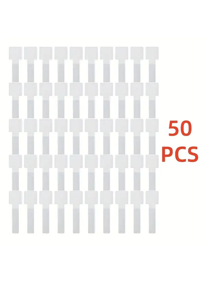 مشابك الكابلات اللاصقة السوداء ذاتية اللصق 50 قطعة منظف الحائط المركب بدون حفر - Image 4