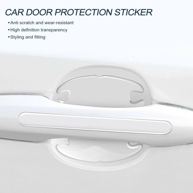 Door Handle Protector 14-Piece Kit Invisible Transparent Shield - Uv Resistant Weatherproof Scratch Guard for All Vehicle Makes Models

### ：
1. ：Door Handle Protector（）、Scratch Guard、Protective Film（ - Image 2