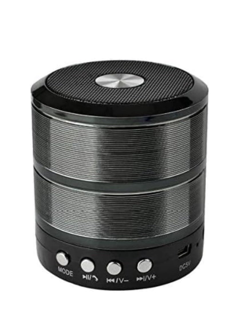 WS-887 Mini Bluetooth Speaker with FM Radio, Memory Card Slot, USB Memory Slot, AUX Input Mode - Image 1