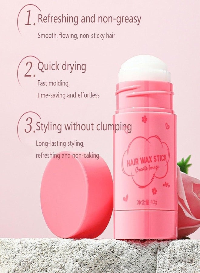 KASHTKAPI Hair Wax Stick - Long Lasting Styling Non-greasy Wax Stick Womens & Men for Flyaways, Hair Slick Back Anti-Frizz and Fly Away Hair Tamer, Hair Finishing Bangs Stereotype - Image 4