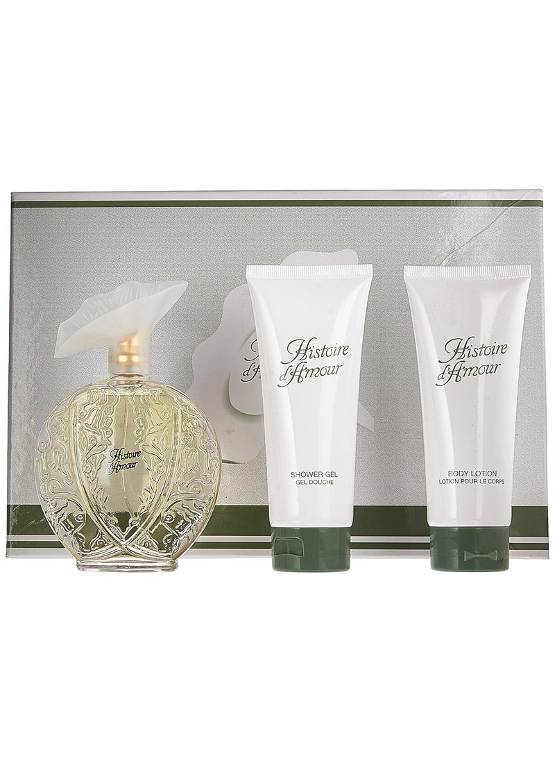 Aubusson - Aubusson Histoire Damour 3 Piece Set 34 Ounce Eau de Toilette Spray Plus Body Lotion Plus Shower Gel - Image 1