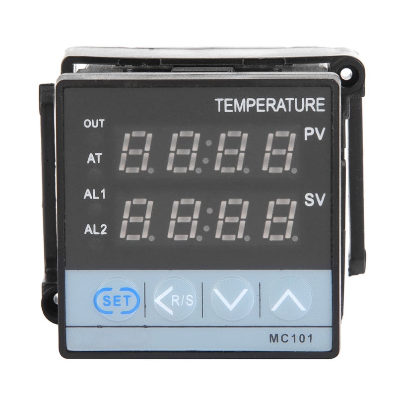 Digital PID Temperature Controller 85mm Depth 48x48mm Panel - High Precision 0.1℃ Resolution Relay SSR Output for Industrial Temperature Regulation - Image 1