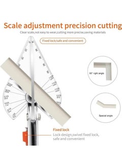 EPITECH MART EPITECH MART 45135 Adjustable Multi Angle Scissors Soft Wood Plastic PVC Cutter 8 Wire Stripping Cutter Multi Angle Miter Shear Cutter  - Image 4