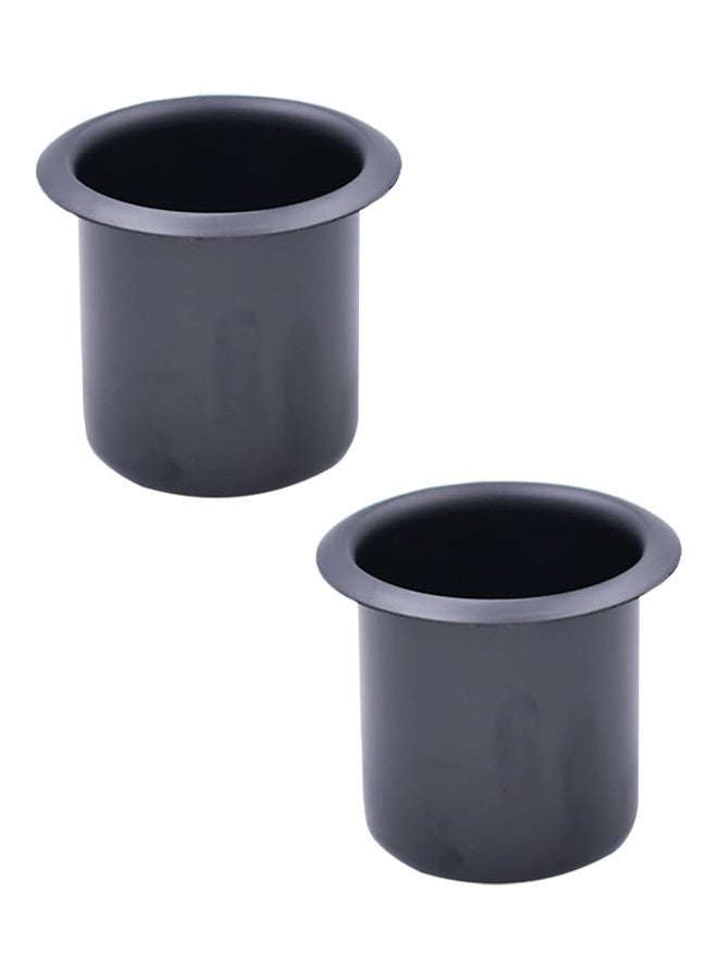 ccHuDE 2 Pcs Metal Sofa Cup Holders Insert Drink Can Replacement Holders Recliner Car Cup Holders for Boat Table Black - Image 1
