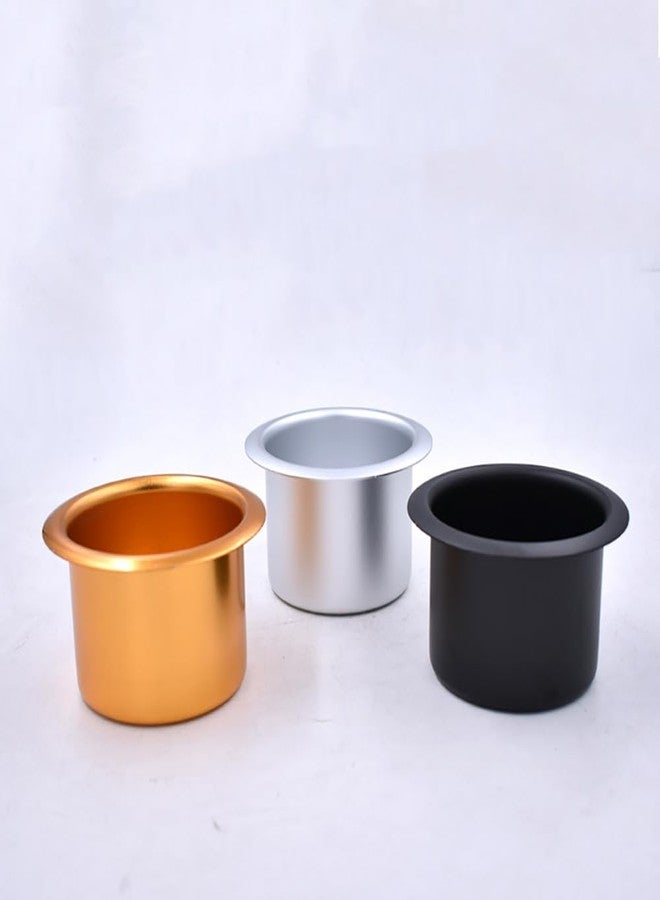 ccHuDE 2 Pcs Metal Sofa Cup Holders Insert Drink Can Replacement Holders Recliner Car Cup Holders for Boat Table Black - Image 2