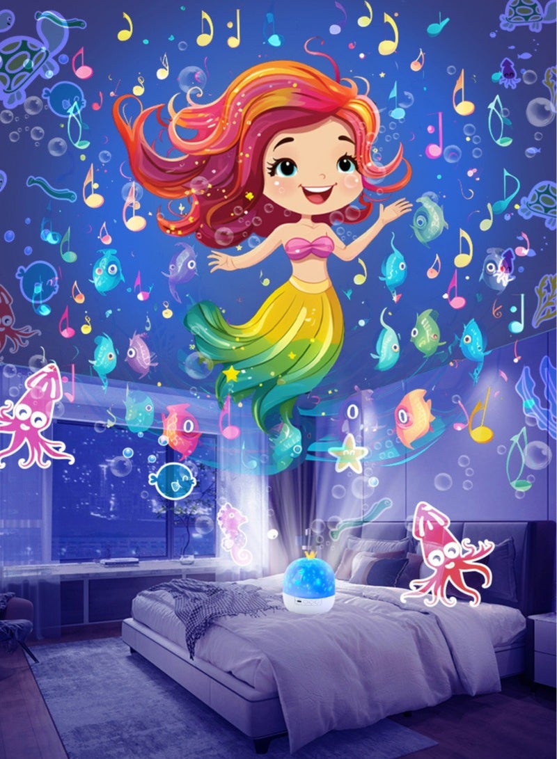 kids night light projector , Star Projector Lights projector Rotatable with 21 films for Bedroom, kids gift - Image 1