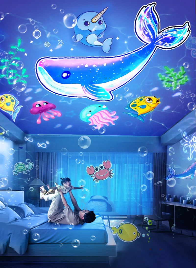 kids night light projector , Star Projector Lights projector Rotatable with 21 films for Bedroom, kids gift - Image 2