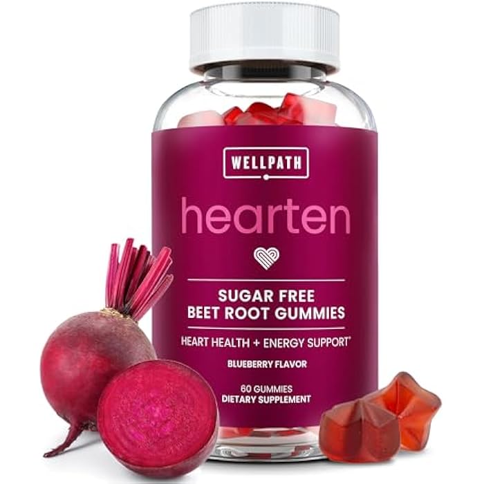 WellPath Beet Root Gummies (Sugar Free - Blueberry Flavor) 1500 mg | Beet Gummies for Blood Pressure Support | Super Nitric Oxide Gummies | Tasty Beets Chews | Antioxidants | 60 Ct - Image 1