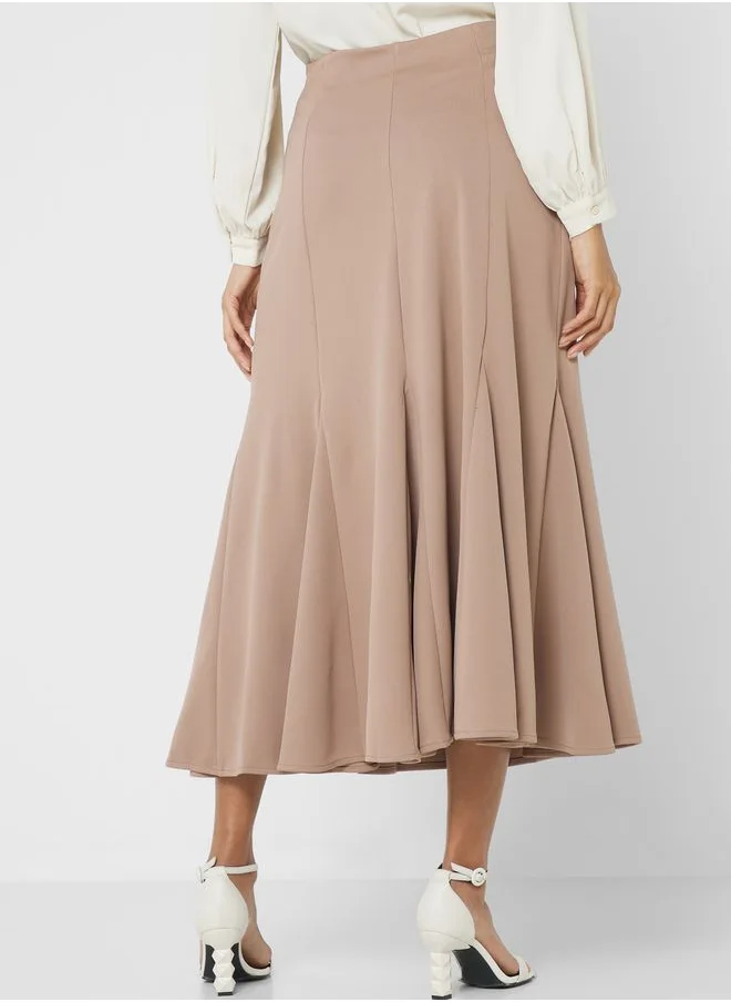 Refka by modanisa High Waist Embellished Skirt